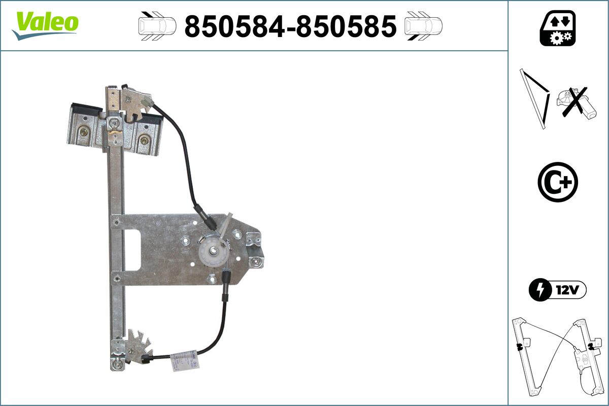 VALEO 850584 Ablakemelő szerkezet